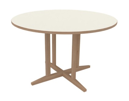 Table Soline piètement à dégagement latéral - Ø 120 CM